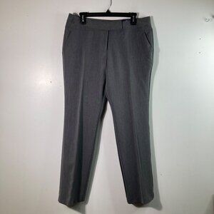 Womens Worthington Petite Modern Fit Straight Leg Pants Gray 12P NWT Polyester S